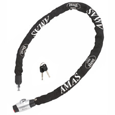 Catena lucchetto cavo antifurto antitaglio in acciaio moto scooter bici 120 cm