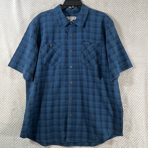Camicia orvis uomo blu a - blu,