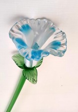 Fiore Con Stelo Vetro Soffiato Murano 1980 RIF 3.1.25
