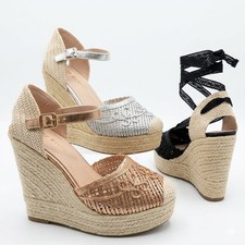 Scarpe donna zeppa spago - scarpe,