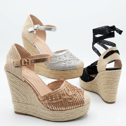 Scarpe donna zeppa spago - ,
