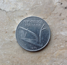 10 Lire 1970 Italia Due Spighe Aratro Stato Conservazione SPL Extremely Fine