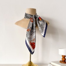 Sciarpa donna 100% seta 27''