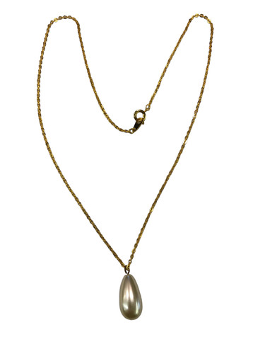Collana con perla goccia - collana,