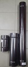 TUBO CANNA FUMARIA SMALTATO LAMIERA MARRONE PER STUFE STUFA E CUCINE A LEGNA