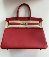 HERMÈS Birkin 30 Rouge