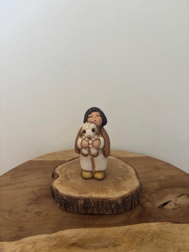 Pastore con agnello presepe - con,