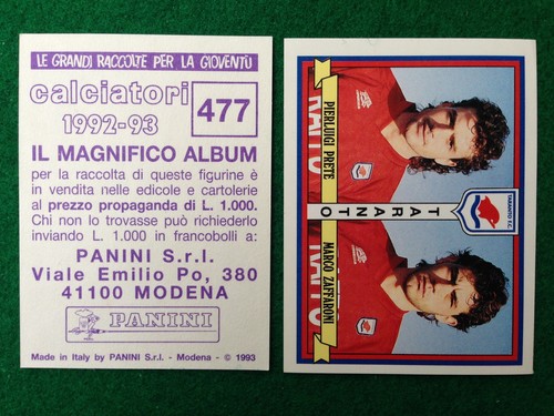 Calciatori 1992 477 - 1992-93, n