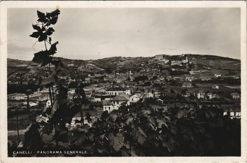 Cpa canelli panorama generale - canelli,