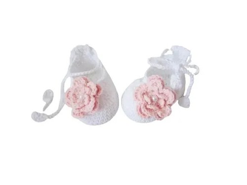 Scarpe bambina all'uncinetto