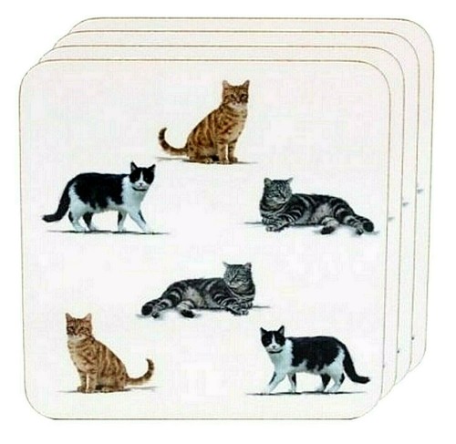 Set sottobicchieri purrfect - 4,