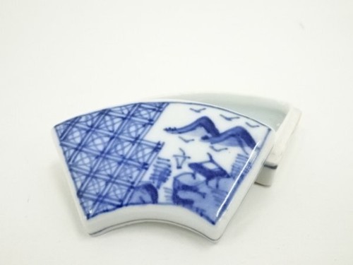 Ventaglio bianco blu - , cerimonia