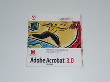 Adobe Acrobat 3.0 per Macintosh versione completa CD e custodia software vintage