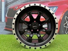 4X R17" 5X127 Cerchi DV8 Offroad Style Neri Mezza Opaca+Lucida: Adatti Per 4x4