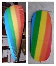 Pendente in legno arcobaleno 66 pezzi scacciapensieri scacciaspiriti artigianato