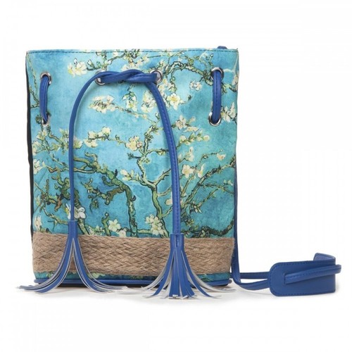 Borsa stoffa con - tracolla, e