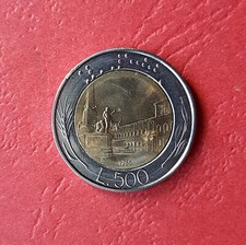 ITALY 500 lire 1985 bimetallic