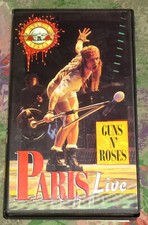VHS GUNS N' ROSES CONCERTO PARIS LIVE