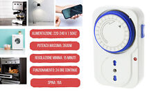 TEMPORIZZATORE MECCANICO GIORNALIERO - INTERVALLO 15 MINUTI - 16A - 3500W - IP20