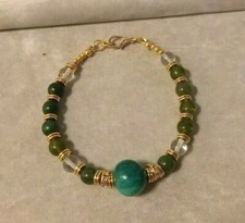 BRACCIALE DONNA PERLE VETRO E