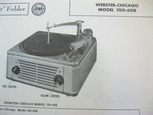 Webster chicago 100 608 - webster,
