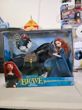 Rare bambole Disney Pixar Brave Princess Merida & Angus figure nuove con scatola # LT