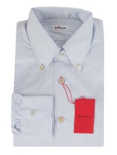 Camicia In Cotone A Righe Blu