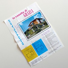 FRATELLI BORTOLASO PREFABBRICATI LA CASETTA DI GRAZIA DEPLIANT AA'60 L3912S55