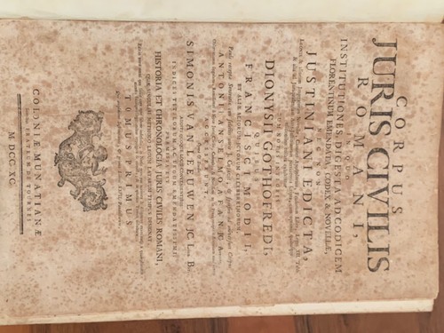 Corpus juris civilis - corpus,