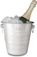Cestello Ghiaccio, Acciaio Con Manici, Secchio per Vino & Champagne, per Feste &