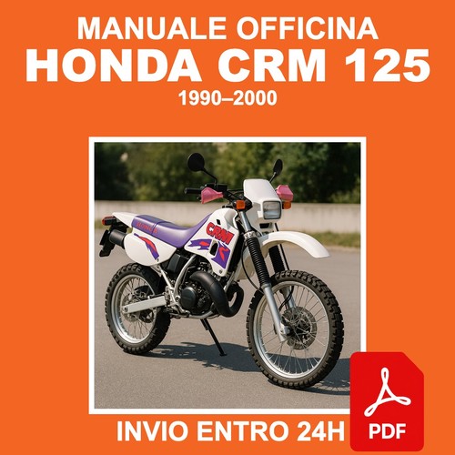 Manuale officina honda crm 125 - manuale,