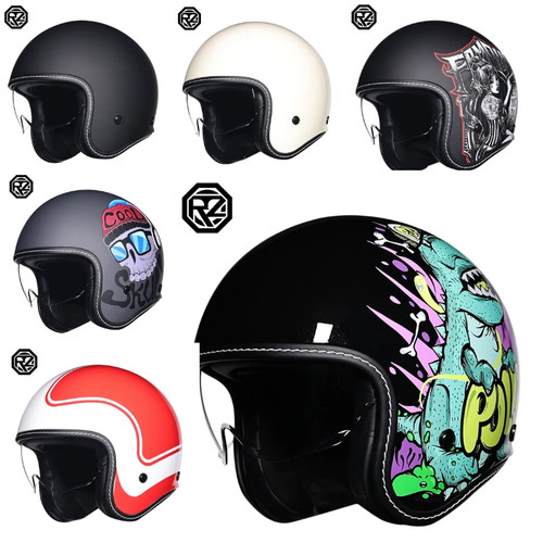 Orz retro casco moto uomo - orz,