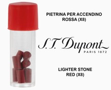 S.T. DUPONT RICAMBIO PIETRA FOCAIA ACCENDINI TUBETTO DA 8 PIETRINA ROSSA 900651