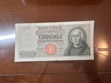 REPUBBLICA BANCONOTA LIRE 5000