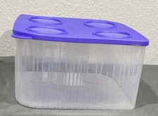 NUOVO Tupperware Fresh N Cool XL quadrato contenitore frigorifero modulare 22 tazze viola