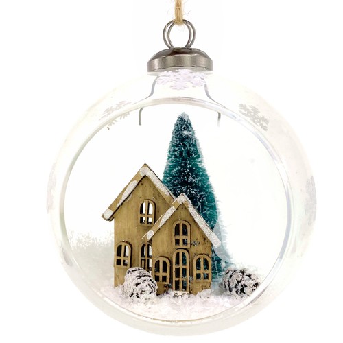 Ornamento globo neve diorama - ornamento,