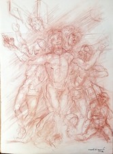 Studio A Sanguigna Su Carta