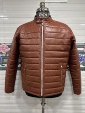 Giubbotto uomo marrone morbido