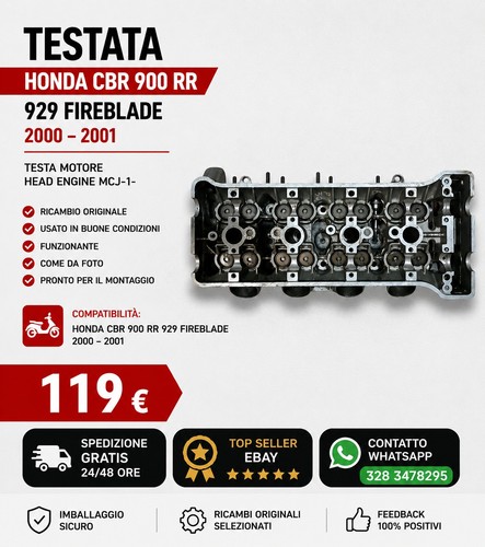 Testata honda cbr 900 - 900, rr
