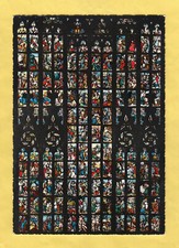 Milano il Duomo vetrate artistiche non viaggiata