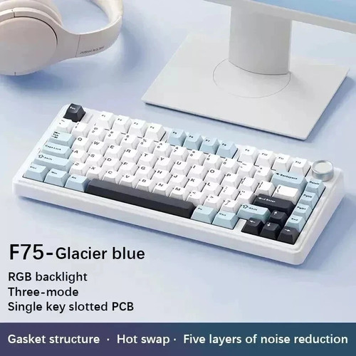Aula f75 glacier blue tastiera - aula,