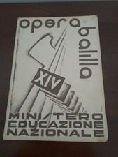 HISTORICAL PAGE OPERA BALILLA