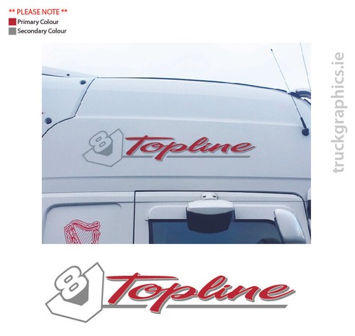 Adesivo scania topline - scania,