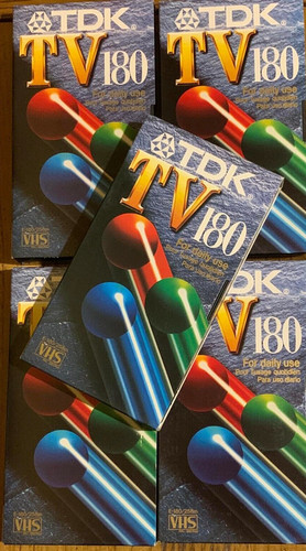 Vhs video cassette tdk tv - 5,