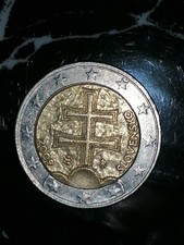 MONETA DA 2 € EURO 2009 SLOVACCHIA SLOVENSKO - ERRORE DI CONIO