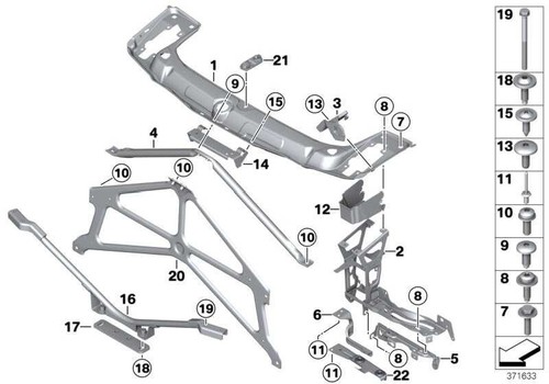 Supporto faro anteriore bmw - supporto,