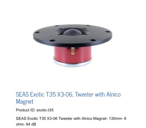 Seas exotic t35 - seas, tweeter