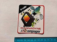 ADESIVO MAGNADYNE TV COLOR VINTAGE ANNI 80 OLD STICKER KLEBER AUTOCOLLANT