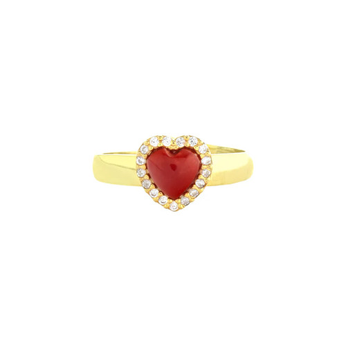 Anello cuore argento gold - cuore,