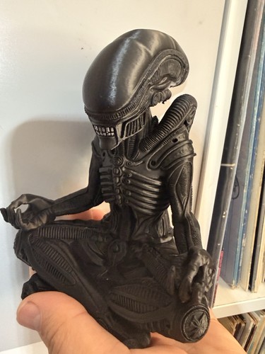 Meditating xenomorph alien - meditating,